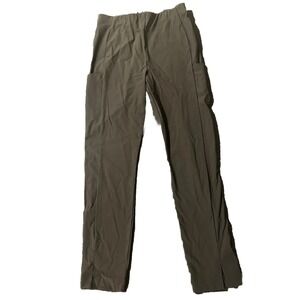 Athleta Wander Slim Pants 6 Gray‎ Back Zip Stretch Waist Pockets